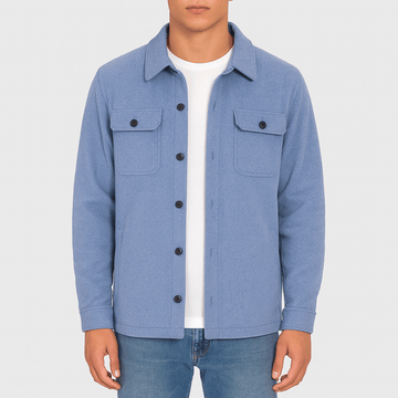 Men’s Casual Jacket – Button-Up – Lightweight Shirt Jacket – Everyday Wear