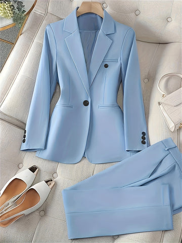 Women’s Suit Set – Tailored Blazer – Elegant Fit – Office & Occasion – Two-Piece Set