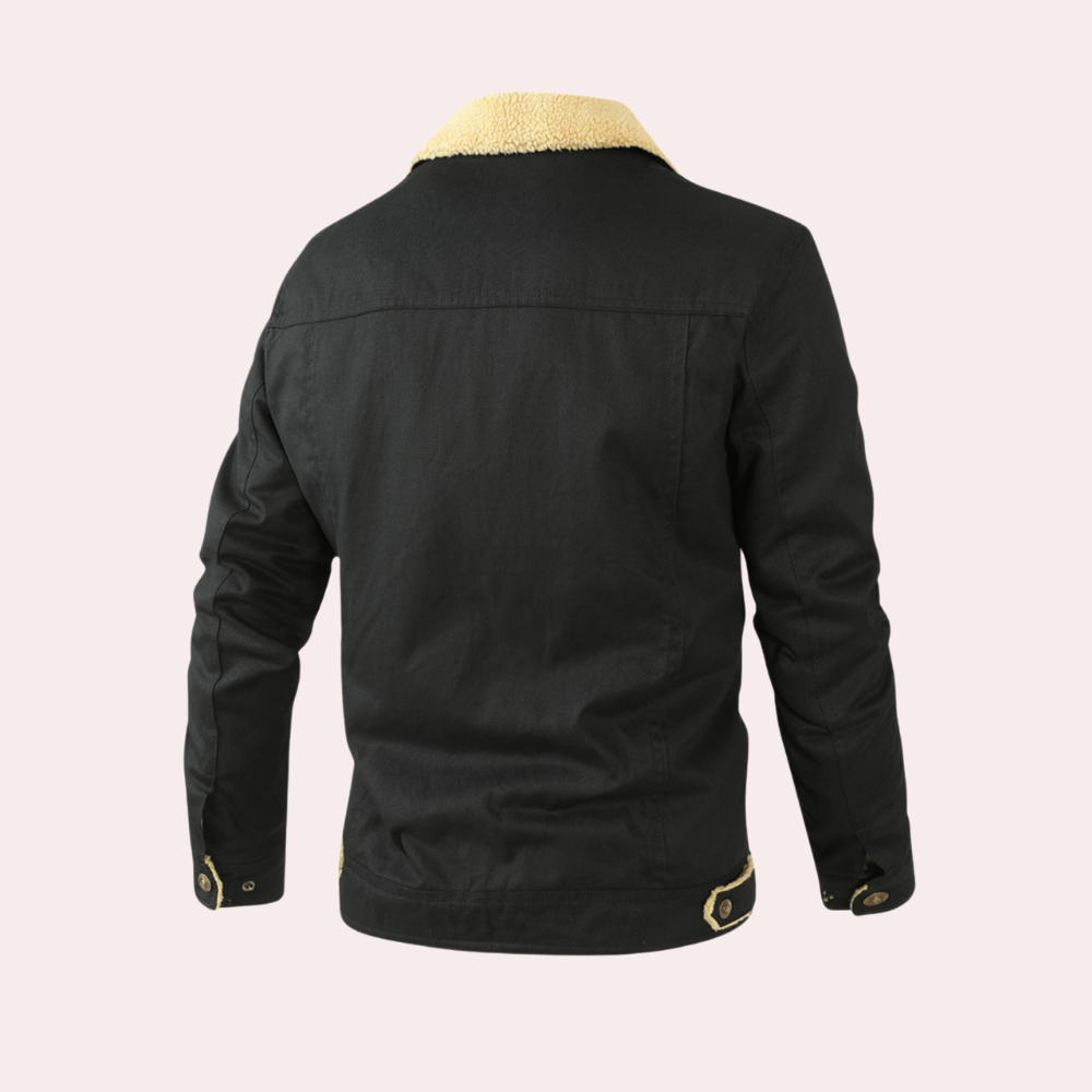 Men’s Winter Jacket – Sherpa Lined Coat – Warm & Insulated – Casual Outdoor Style