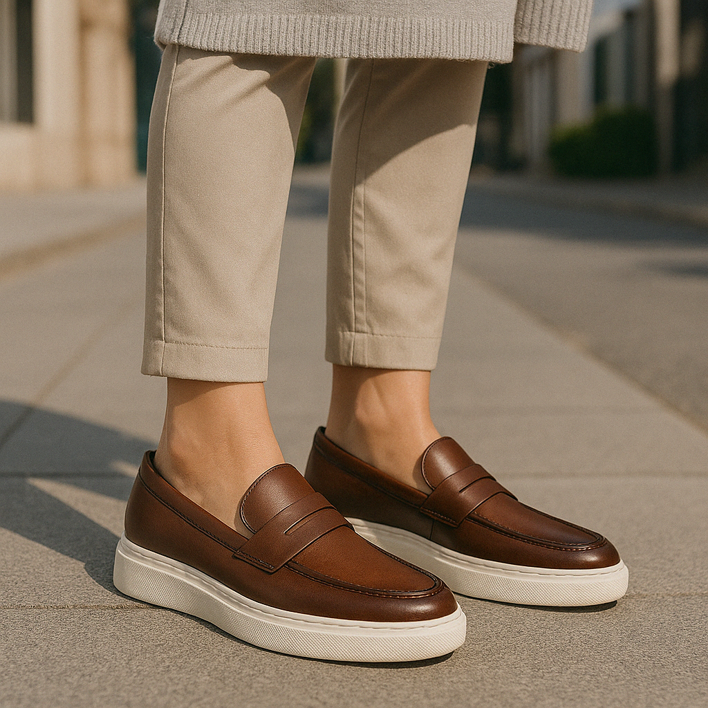 Men’s Loafer Shoes – Slip-On – Classic Penny Style – Chunky Sole – Smart Casual
