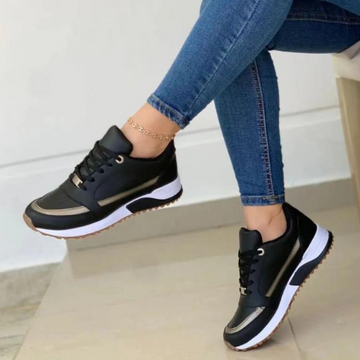 Women's Sneakers – Lightweight Sole – Sporty Design – Lace-Up – Everyday Comfort
