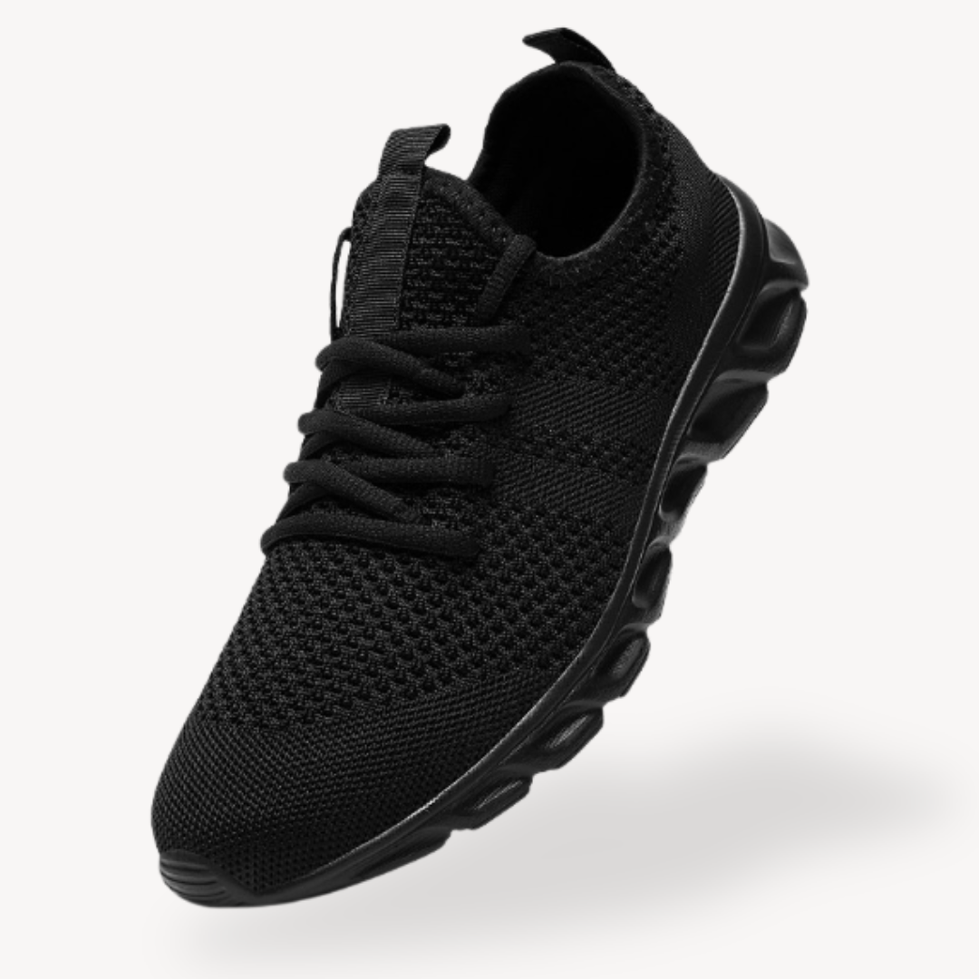 Men’s Sneakers – Lightweight Knit – Breathable Design – Cushioned Sole – Athletic Look
