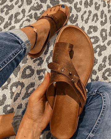 Women’s Sandals – Toe Loop – Slip-On Style – Soft Insole – Casual Summer Comfort